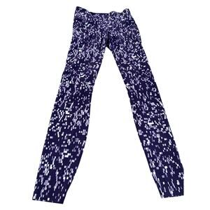 Nike Dri-Fit Purple Geometric Leggings - Size Small